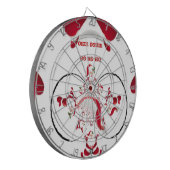 Oki Dokie Kerstman! Dartbord (Voorkant Links)