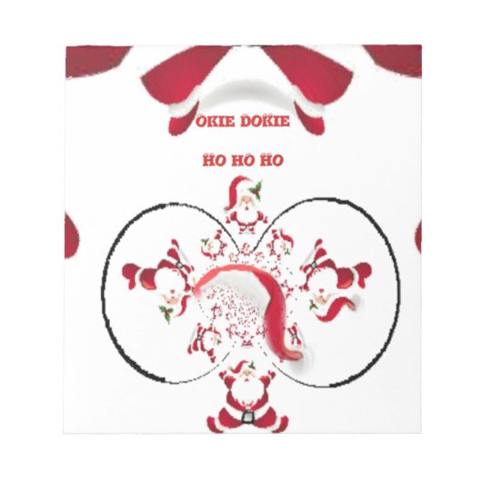 Oki Dokie Kerstman! Notitieblok (Voorkant)