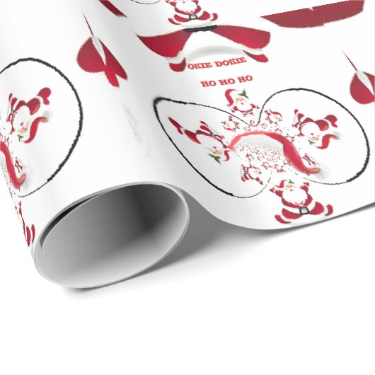 Oki Dokie Santa! Cadeaupapier (Rol Hoek)