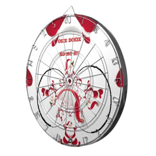 Oki Dokie Santa! Dartbord (Voorkant Rechts)