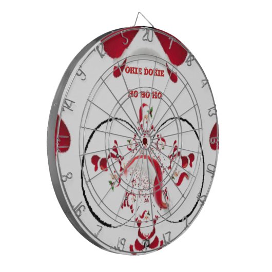 Oki Dokie Santa! Dartbord (Voorkant Links)
