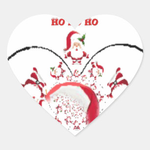 Oki Dokie Santa! Hart Sticker