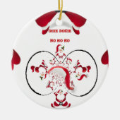 Oki Dokie Santa! Keramisch Ornament (Voorkant)