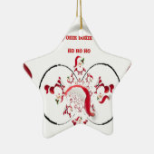 Oki Dokie Santa! Keramisch Ornament (Rechts)