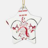 Oki Dokie Santa! Keramisch Ornament (Links)