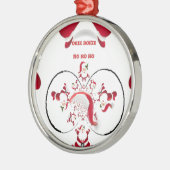 Oki Dokie Santa! Metalen Ornament (Links)