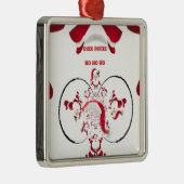 Oki Dokie Santa! Metalen Ornament (Rechts)