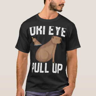 oki eye pull voor mannelijke meisjes Capybara meme T-shirt