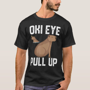 oki eye pull voor mannelijke meisjes Capybara meme T-shirt