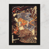 Oki no Jiro Hiroari Killing Monster Kuniyoshi Fine Briefkaart (Voorkant)