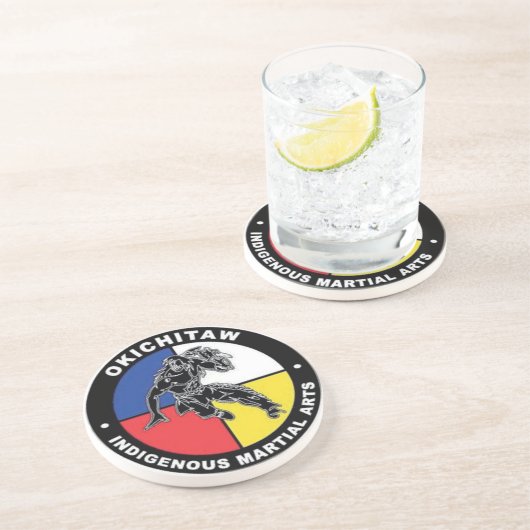 Okichitaw Sandstone Onderzetter (Zijkant)