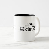 Okie Girl Oklahoma Two-Tone Coffee Mok (Voorkant rechts)