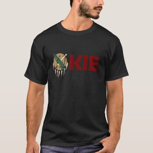 Okie met de Logo van de staatsvlag T-shirt (Voorkant)