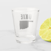 OKIE Oklahoma Shot Glas (Achterkant)