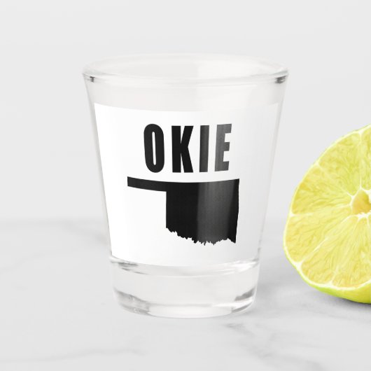 OKIE Oklahoma Shot Glas (Voorkant)