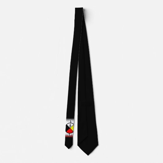 Okimahkân Mannen Medicine Wheel Necktie Stropdas (Achterkant)