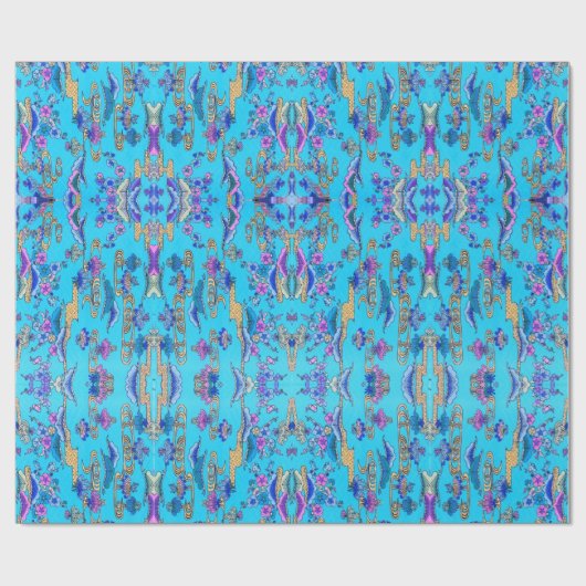 Okinawa Bingata Design Cadeaupapier (Vlak)