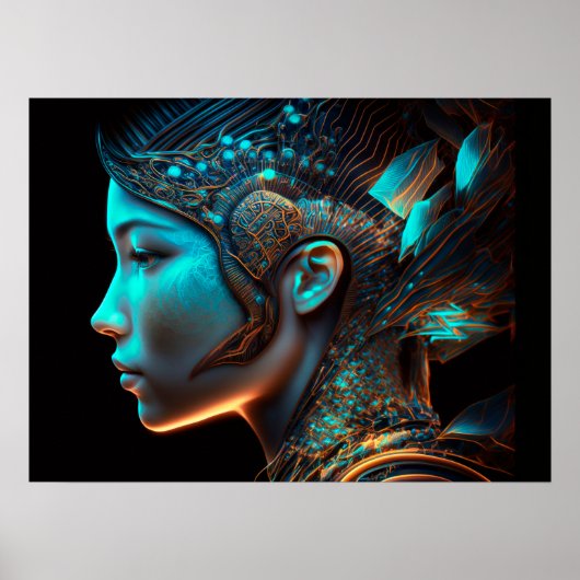 Okinawa Biocyberpunk Poster (Voorkant)