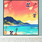 Okinawa Bunka Canvas Afdruk (Insitu (Houten vloer))
