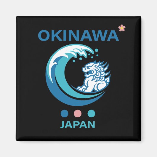 Okinawa-eiland Japan Magneet (Voorkant)