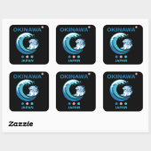 Okinawa-eiland Japan Vierkante Sticker (Vel)