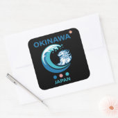 Okinawa-eiland Japan Vierkante Sticker (Envelop)