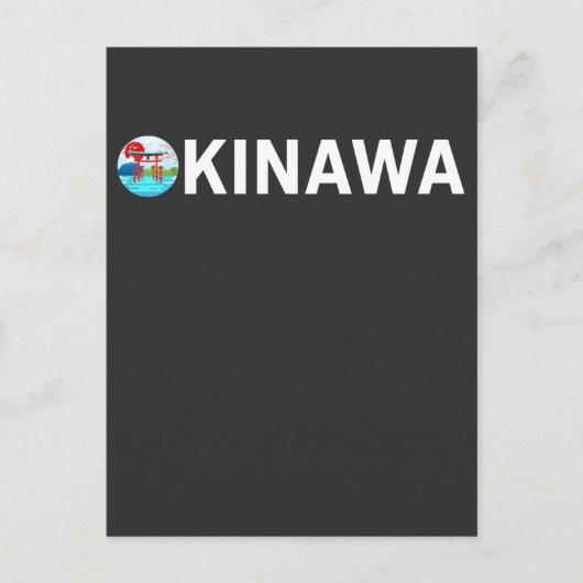 Okinawa Japan Art Japanse Cherry Blossom Briefkaart (Voorkant)