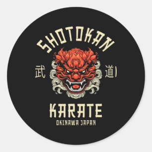 Okinawa Japan Dojo Shotokan Karate Ronde Sticker