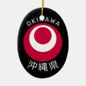 Okinawa, Japan Keramisch Ornament (Voorkant)