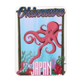 Okinawa Japan Pijlinkt reisposter Magneet (Verticaal)