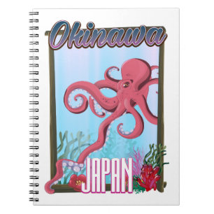 Okinawa Japan Pijlinkt reisposter Notitieboek