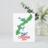 Okinawa Japan reis kaart (Staand voorkant)