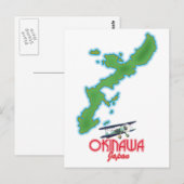 Okinawa Japan reis kaart (Voorkant / Achterkant)