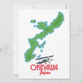 Okinawa Japan reis kaart (Achterkant)