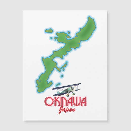 Okinawa Japan reis kaart (Voorkant)