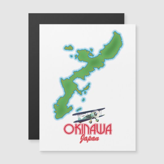 Okinawa Japan reiskaart (Voorkant / Achterkant)