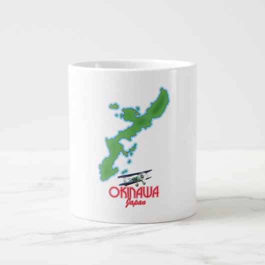 Okinawa Japan reiskaart Grote Koffiekop (Voorkant)