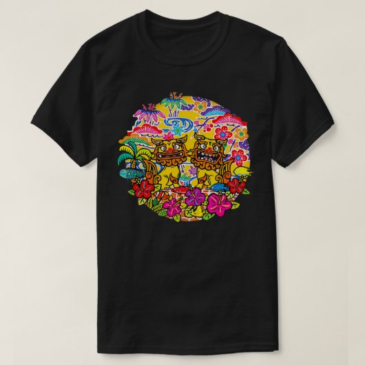 Okinawa Japan Shisa Dog I Love Miss Okinawa I want T-shirt (Design voorkant)