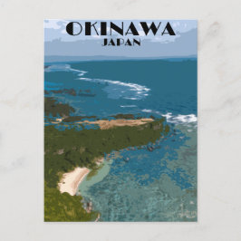 Okinawa Japan Vintage Travel Poster Briefkaart