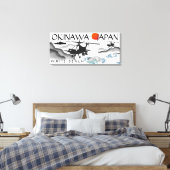 Okinawa, Japan, White Beach Militaire Canvas Afdruk (Insitu (Slaapkamer))