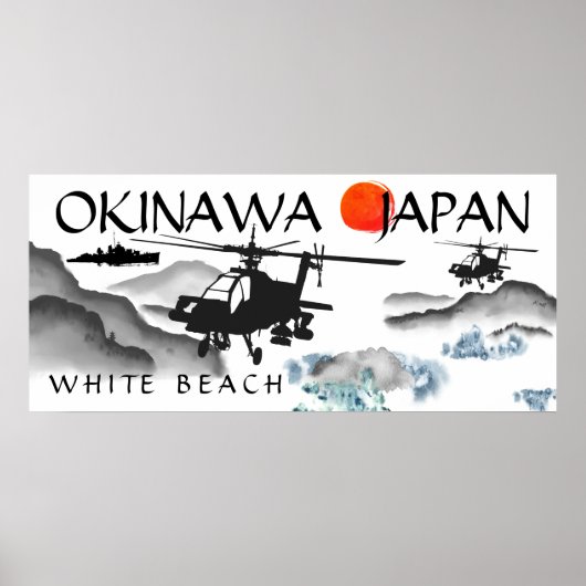 Okinawa, Japan, White Beach Militaire Poster (Voorkant)