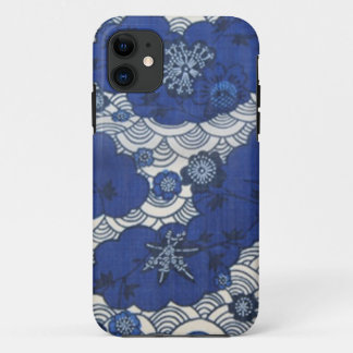 Okinawa kimono patroon in blauw Case-Mate iPhone case