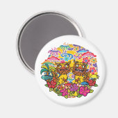 Okinawa Shisa シ ー サ 沖 縄 ー Shisa Magnet (Voorkant / Achterkant)