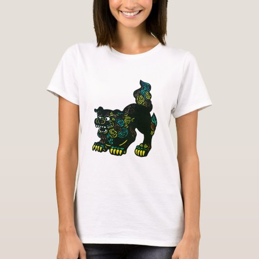 Okinawa Shisa-dames T-Shirt (Voorkant)