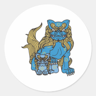 Okinawa Shisha シーサー沖縄 Ronde Sticker