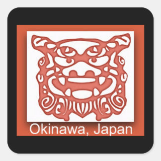 Okinawa-Sticker Vierkante Sticker