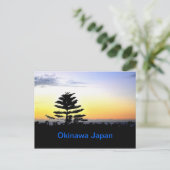 Okinawa Sunset Briefkaart (Staand voorkant)