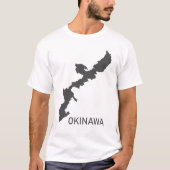Okinawa T-Shirt (Okinawa Map) Mannen T-Shirt (Voorkant)