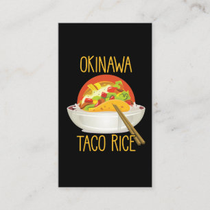 Okinawa Taco Rice japanese Kitchen Japan Foodie Visitekaartje