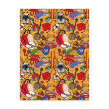 Okinawa thema uchina illustratie briefkaart 沖 縄